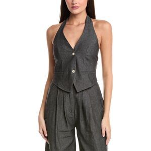 Luxe Always Womens  Halter Top, Black